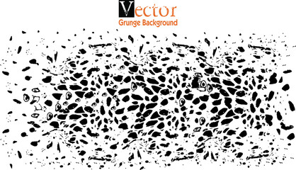 Grunge paint strokes, graffiti handdrawn abstract, grunge snake motif, black vector grunge background, vector illustration. Distress Overlay Texture, Black white grunge pattern, snake skin, snake