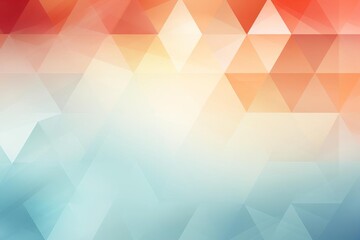 Abstract geometric background with gradient triangular shapes in red, orange, and blue hues, perfect for design projects and backgrounds.