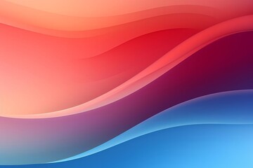 Fototapeta premium Abstract gradient background with flowing red, blue, and pink wave patterns, creating a vibrant and dynamic composition perfect for digital design.