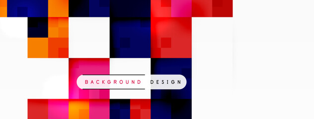 Dynamic colorful squares background. Vector Illustration For Wallpaper, Banner, Background, Card, Book Illustration, landing page
