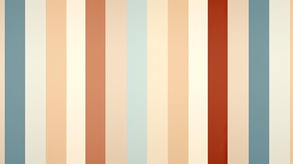Fototapeta premium Colorful vertical stripes in shades of blue, red, and beige, creating a vibrant and retro design for backgrounds, wallpapers, and graphic projects.
