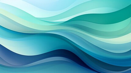 Abstract background with fluid, wavy blue and green shapes create a soothing, aquatic feel. Perfect for design, art, and creative concepts.