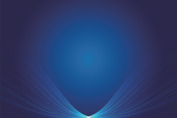 Blue curved lines, technology poster vector background