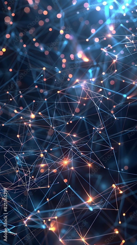 Poster interconnected neural networks an abstract visualization of ais intricacies