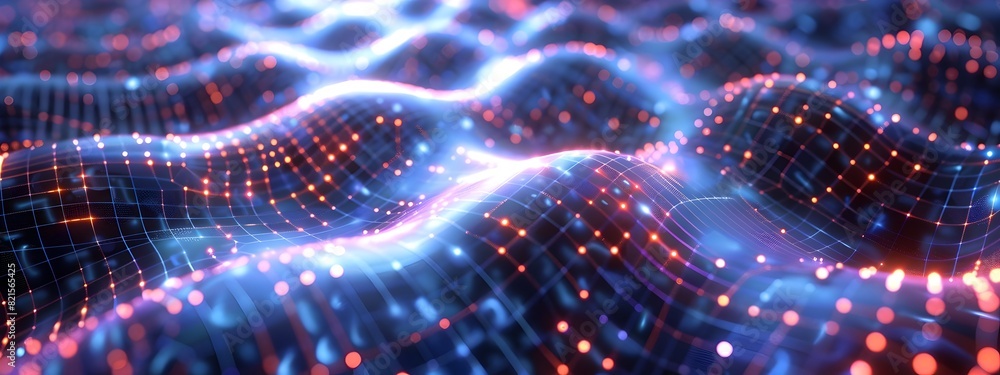 Poster intricate neural networks a luminous holographic portrayal of artificial intelligences complexities