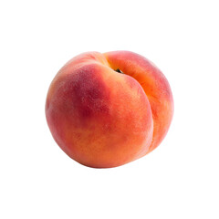 Peach on transparent background