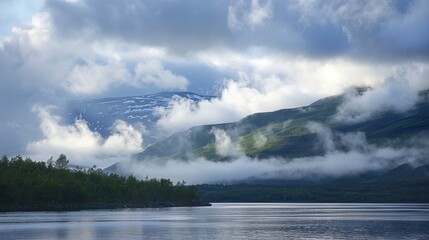 Fototapeta premium Chinook Cloudiness at Sundet, sundets
