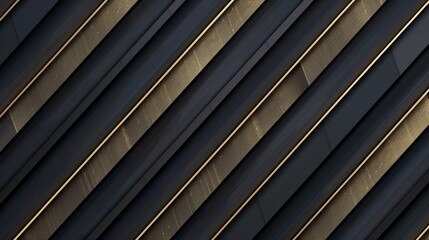 black abstract background with gold lines