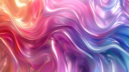 Obraz premium Abstract liquid rainbow waves background