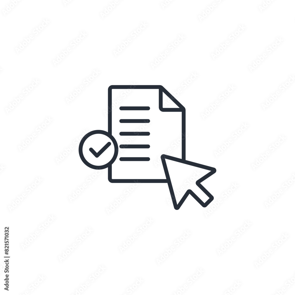 Poster testing icon. vector.editable stroke.linear style sign for use web design,logo.symbol illustration.