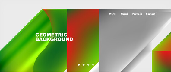 Fototapeta premium Glassmorphism geometric abstract background. Vector Illustration For Wallpaper, Banner, Background, Card, Book Illustration, landing page