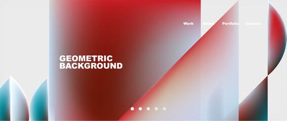 Fototapeta premium Glassmorphism geometric abstract background. Vector Illustration For Wallpaper, Banner, Background, Card, Book Illustration, landing page
