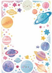 Fototapeta premium 宇宙のフレーム