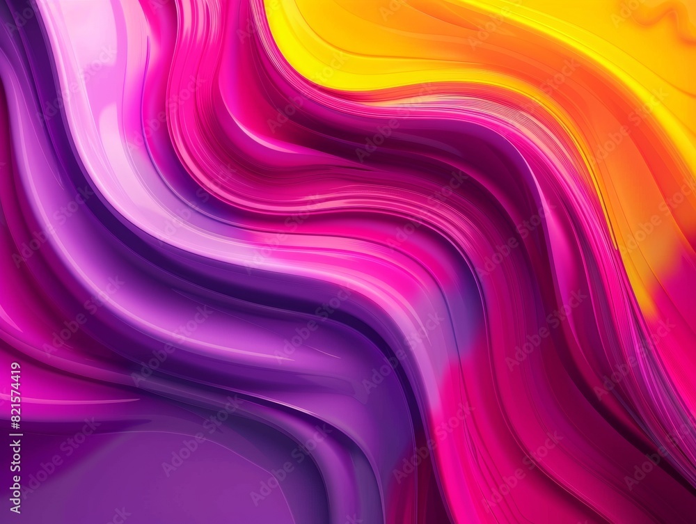 Poster Dynamic Abstract Banner Featuring Melting Color Patterns for Social Media and Advertising Campaigns