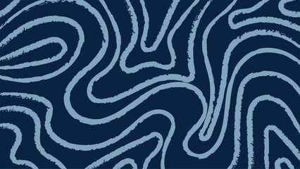 blue line grunge wave pattern dark background design