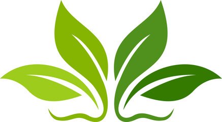 Nature Leaf Icon Element