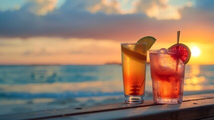 Whether enjoyed solo at sunset or shared with loved ones under the stars, cocktails on the beach...
