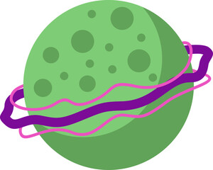 Planet Space Illustration Element