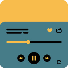 Music Player UI Interface Element