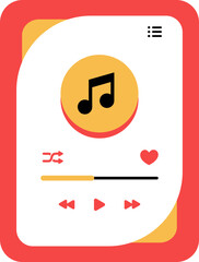 Music Player UI Interface Element
