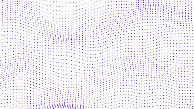 Halftone dots background animation. Abstract digital particle dot wave background.