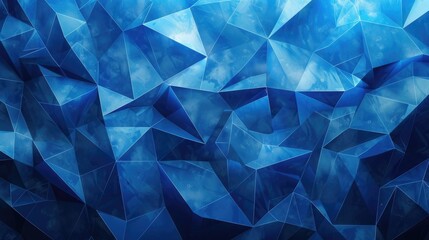 a 3D rendering of a blue crystal cave background