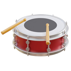 Snare Drum music instrument 3d icon