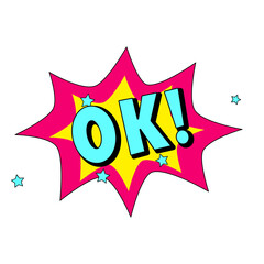ok! word pop art