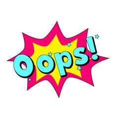 oops! word pop art