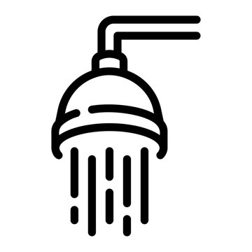 recommend clip art: shower Line Icon