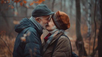 Fototapeta premium 仲の良い老夫婦