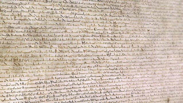 Magna Carta document animation