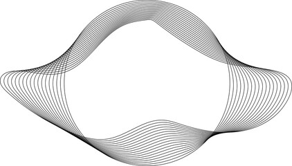 Dynamic lines circle shape. Concept digital, technology, modern