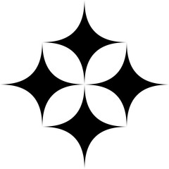 Star shape. Graphic elements