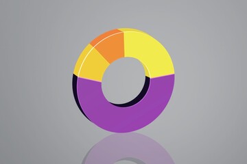 Blank piece pie digital chart