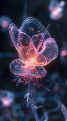 Obraz premium Miniature Universe A Captivating Journey into the Mesmerizing Internal Processes of a Lone