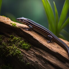 Skink on a tree