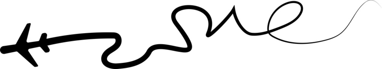 Obraz premium Airplane routes, travel, tracing, flight. Business concept