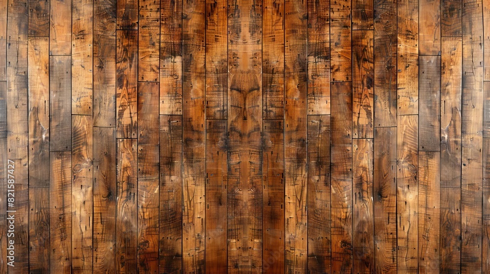 Poster hardwood basketball court floor texture background vintage wooden pattern in brown tones