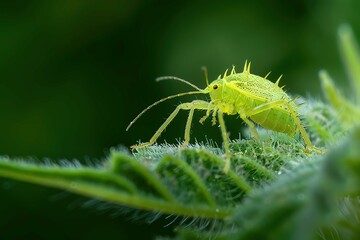 Fototapeta premium Aphid lion on plant