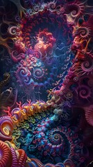 Microscopic Alien Landscape A Protist Habitat of Vibrant Vortices in a th Century Style