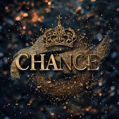 Seizing opportunity: text chance, representing luck, possibility, and opportunity, a symbol of embracing uncertainty and taking risks in pursuit of potential success and fortune