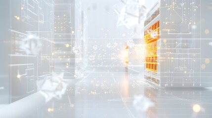 Fototapeta premium Quantum Cryptography System Securely Protecting Data with CuttingEdge Mathematical Algorithms