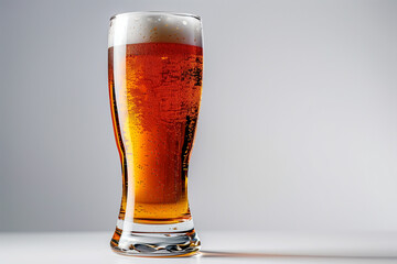 グラスに注がれたビール「AI生成画像」