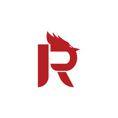 R rooster chicken logo design.