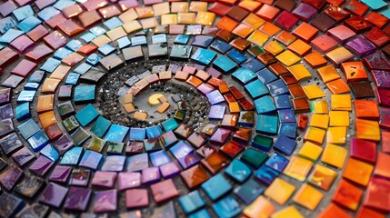 Fototapeta premium a colorful design with a spiral pattern background