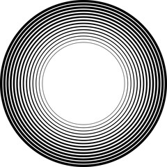 Circle line gradient. Geometric design element