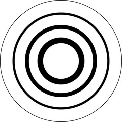 Circle line gradient. Geometric design element