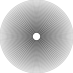 Circle line gradient. Geometric design element
