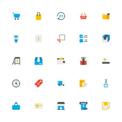 Shopping Icon with Duotone Style. E-commerce Icon Collection with Editable Stroke and Pixel Perfection